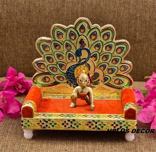 Fcity In Laddu Gopal Singhasan With Laddu Gopal Show Piece