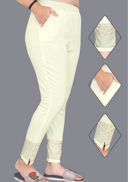 Checkout this latest Trousers & Pants
Product Name: *Urbane Modern Women Women Trousers *
Fabric: Cotton Lycra
Pattern: Embroidered
Sizes: 
28 (Waist Size: 28 in, Length Size: 38 in, Hip Size: 40 in) 
30 (Waist Size: 30 in, Length Size: 38 in, Hip Size: 42 in) 
32 (Waist Size: 32 in, Length Size: 38 in, Hip Size: 44 in) 
34 (Waist Size: 34 in, Length Size: 38 in, Hip Size: 46 in) 
36 (Waist Size: 36 in, Length Size: 38 in, Hip Size: 48 in) 
Country of Origin: India
Easy Returns Available In Case Of Any Issue


SKU: OE LYCRA PENT OFFWHITE FLOWER
Supplier Name: Shidhi vinayak creation

Code: 444-100100400-9911

Catalog Name: Urbane Modern Women Women Trousers 
CatalogID_28777441
M04-C08-SC1034