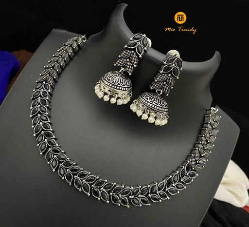 Checkout this latest Jewellery Set
Product Name: *jewellery set*
Base Metal: Alloy
Plating: Oxidised Silver
Stone Type: Artificial Stones
Sizing: Adjustable
Type: Necklace and Earrings
Net Quantity (N): 1
Latest oxidised chain with earrings combo for Women and Girls Stylish and Trendy Chain with earrings for Women and Girls from the house of Mio Trendy.
Country of Origin: India
Easy Returns Available In Case Of Any Issue


SKU: DPL-BLACK
Supplier Name: Ray India Inc

Code: 044-100148268-527

Catalog Name: jewellery set
CatalogID_28794180
M05-C11-SC1093