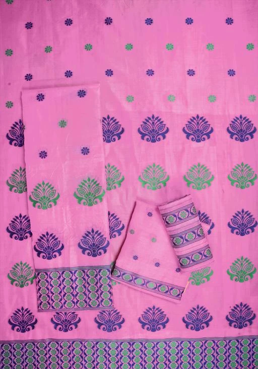 Checkout this latest Sarees
Product Name: *ROSE CLOUD Assamese AC Cotton Mekhela Chador Saree*
Saree Fabric: Cotton
Blouse: Separate Blouse Piece
Blouse Fabric: Cotton
Pattern: Printed
Blouse Pattern: Same as Saree
Net Quantity (N): Single
• Care Instructions: Hand Wash Only
• Chador: 2.75 Meters Machine-Weaving AC Cotton
• Un-Stitched Mekhla: 1.75 Meters Machine-Weaving AC Cotton
• Un-Stitched Blouse piece: 0.75 Meter Machine-Weaving AC Cotton
• Package contents: 1 chador, 1 mekhela and 1 blouse
• This item is NOT a Saree. It's an Assamese Traditional Wear called Mekhela Chador which comes in two separate pieces - Chador (worn on top half of the body), Mekhela (worn on bottom half of the body)
Sizes: 
Free Size (Saree Length Size: 5.5 m, Blouse Length Size: 0.8 m) 
Country of Origin: India
Easy Returns Available In Case Of Any Issue


SKU: TIR_COL_MEK_PINK
Supplier Name: ROSE CLOUD

Code: 496-100308247-999

Catalog Name: Aishani Fabulous Sarees
CatalogID_28849793
M03-C02-SC1004