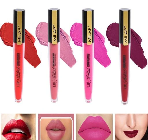 Checkout this latest Lipsticks
Product Name: *1 MILAP LIP ARTIST SMUDGE PROOF RED LIQUID MATTE LIPSTICK+1 MILAP LIP ARTIST SMUDGE PROOF PINK LIQUID MATTE LIPSTICK+1 MILAP LIP ARTIST SMUDGE PROOF MAROON LIQUID MATTE LIPSTICK+1 MILAP LIP ARTIST SMUDGE PROOF NUDE LIQUID MATTE LIPSTICK *
Product Name: 1 MILAP LIP ARTIST SMUDGE PROOF RED LIQUID MATTE LIPSTICK+1 MILAP LIP ARTIST SMUDGE PROOF PINK LIQUID MATTE LIPSTICK+1 MILAP LIP ARTIST SMUDGE PROOF MAROON LIQUID MATTE LIPSTICK+1 MILAP LIP ARTIST SMUDGE PROOF NUDE LIQUID MATTE LIPSTICK 
Brand Name: Milap
Finish: Matte
Color: Multicolor
Type: Liquid
Country of Origin: India
Easy Returns Available In Case Of Any Issue


SKU: MILAP044
Supplier Name: TRADING_ COL

Code: 334-100387922-025

Catalog Name:  Premium Intense Lipsticks
CatalogID_28877462
M07-C20-SC2005