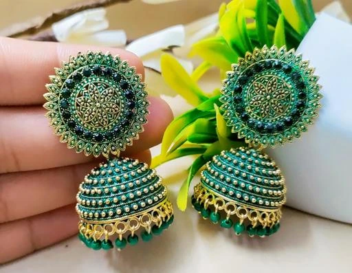 Thread earrings hot sale new designs