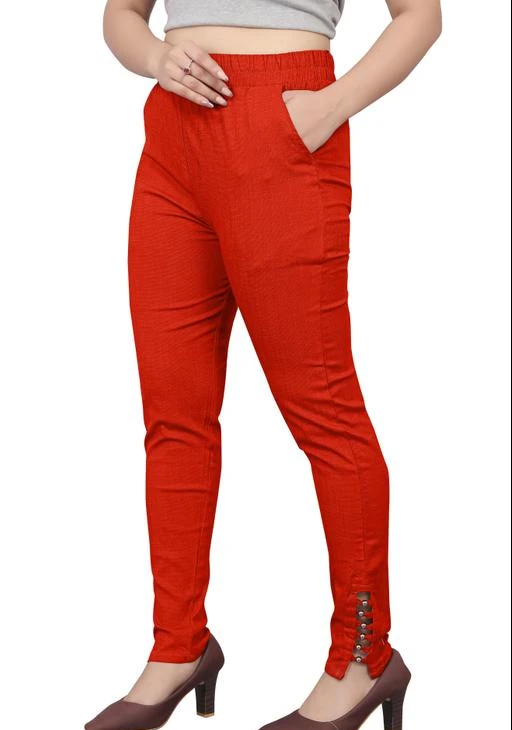 Ladies Cotton Lycra Pants