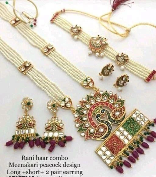 Checkout this latest Jewellery Set
Product Name: *Shimmering Chic Jewellery Sets *
Base Metal: Alloy
Plating: Gold Plated
Stone Type: Artificial Stones
Sizing: Adjustable
Shimmering Chic Jewellery Sets 
Country of Origin: India
Easy Returns Available In Case Of Any Issue


SKU: A-1
Supplier Name: PITRU KRUPA IMITATION

Code: 073-101080491-0051

Catalog Name: Feminine Colorful Jewellery Sets
CatalogID_29083955
M05-C11-SC1093