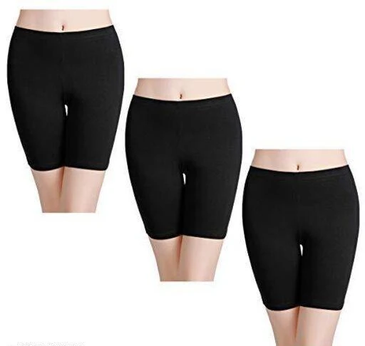 Checkout this latest Shorts
Product Name: *Pure Fashion Cotton Lycra Tight Fit Stretchable Cycling Shorts Womens | Shorties for Active wear / Exercise/ Workout / Yoga/ Gym/ Cycle / Running Black Combo Pack of 3*
Fabric: Cotton
Sizes: 
26 (Waist Size: 26 in, Length Size: 14 in) 
28 (Waist Size: 28 in, Length Size: 14 in) 
30 (Waist Size: 30 in, Length Size: 14 in) 
32 (Waist Size: 32 in, Length Size: 15 in) 
34 (Waist Size: 34 in, Length Size: 15 in) 
36 (Waist Size: 36 in, Length Size: 15 in) 
38 (Waist Size: 38 in, Length Size: 16 in) 
40 (Waist Size: 40 in, Length Size: 16 in) 
42 (Waist Size: 42 in, Length Size: 16 in) 
Country of Origin: India
Easy Returns Available In Case Of Any Issue


SKU: Art-L4fk
Supplier Name: MASAYA GLOBAL

Code: 233-101194762-999

Catalog Name: Pure Fashion Cotton Lycra Tight Fit Stretchable Cycling Shorts Womens | Shorties for Active wear / Exercise/ Workout / Yoga/ Gym/ Cycle / Running Black Combo Pack of 3
CatalogID_29119121
M04-C08-SC1038