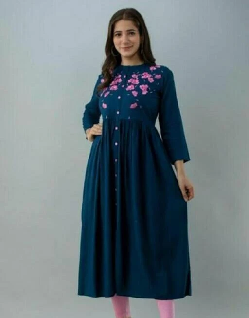 Checkout this latest Kurtis
Product Name: *Trendy Drishya Kurtis*
Fabric: Rayon
Sleeve Length: Three-Quarter Sleeves
Pattern: Embroidered
Combo of: Single
Sizes:
S (Bust Size: 37 in, Size Length: 39 in) 
M (Bust Size: 39 in, Size Length: 39 in) 
L (Bust Size: 41 in, Size Length: 39 in) 
XL (Bust Size: 43 in, Size Length: 39 in) 
XXL (Bust Size: 45 in, Size Length: 39 in) 
Country of Origin: India
Easy Returns Available In Case Of Any Issue


SKU: NEO-3_BLUE
Supplier Name: KASHTA

Code: 204-101224982-999

Catalog Name: Trendy Drishya Kurtis
CatalogID_29128023
M03-C03-SC1001