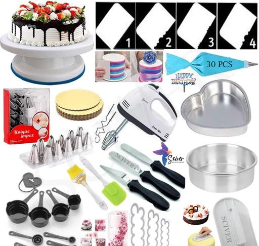 Checkout this latest Cake Making Supplies
Product Name: *H-137 cake baking set combo- Free 25 Pcs Disposable Piping Bag and 2 pcs cake bord Multicolor Kitchen Tool Set  (Multicolor)*
Material: Plastic
Product Breadth: 10 Cm
Product Height: 8 Cm
Product Length: 5 Cm
Net Quantity (N): Multipack
Cake Turntable + 8 Pcs Black Measuring Cups and Spoon + 25 Pcs Disposable Frosting Icing Piping Bag+ Silicone Spatula and Brush Set + 4 Pcs Scraper set + 12 Piece Cake Decorating Set with Piping Bag + 3-in-1 Multi-Function Stainless Steel Cake Icing Spatula Knife Set+2 PIC CAKE BORD +HAPPY BIRTHDAY TAG +Hart and round aluminium mould+ egg bitter+
Country of Origin: India
Easy Returns Available In Case Of Any Issue


SKU: H-137
Supplier Name: LA MONSA

Code: 5301-101226446-9981

Catalog Name: Graceful Cake Making Supplies
CatalogID_29128428
M08-C23-SC2317
.