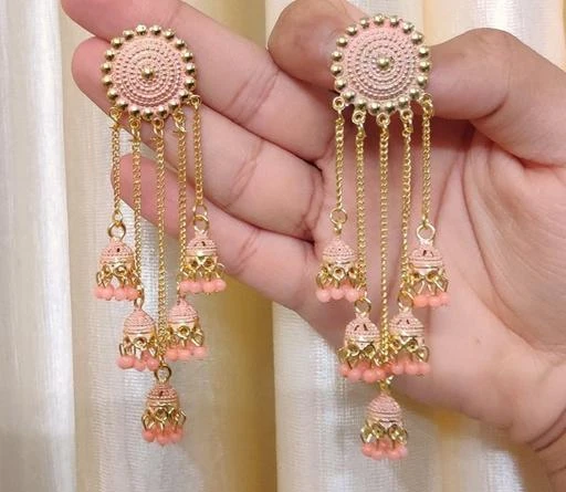 Checkout this latest Earrings & Studs
Product Name: *Twinkling Elegant 5 Layer Latkan Jhumka Earring For Girls and Women. (Peach Color)*
Base Metal: Alloy
Plating: Gold Plated
Sizing: Adjustable
Stone Type: Artificial Beads
Type: Jhumkhas
Net Quantity (N): 1
Twinkling Elegant 5 Layer Latkan Jhumka Earring For Girls and Women. 
Country of Origin: India
Easy Returns Available In Case Of Any Issue


SKU: IYOEQS5T
Supplier Name: MONKDECOR

Code: 151-101524583-536

Catalog Name: Essential Earrings & Studs
CatalogID_29224853
M05-C11-SC1091