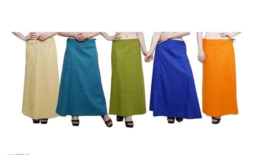  Rooprang Pure Cotton Petticoat Pack Of 5 / Stylus Women  Petticoats