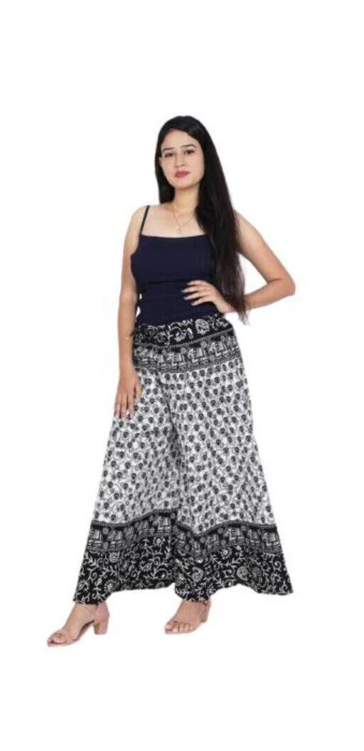 Checkout this latest Palazzos
Product Name: *Girls Fashionable Trendy Women Ethnic Palazzos*
Fabric: Cotton
Pattern: Printed
Paritika Fashion Present Jaipuri print cotton women's Fashionable Trendy Palazzo. Regular fitted stylish palazzo. Size- Free Size (Waist Size : 30 in, Length Size: 38 in, Hip Size: 36 in)
Cotton Pattern: Printed Net Quantity (N): 1 Paritika Fashion Present Jaipuri print cotton women's Fashionable Trendy Palazzo. Regular fitted stylish palazzo
Sizes: Free Size (Waist Size: 30 in, Length Size: 38 in, Hip Size: 38 in) Country of Origin: India Paritika Fashion presents beautiful and comfortable printed cotton palazzo,These regular fit palazzos are lightwear and comfortable to wear all day long. Style it with a tank top and a statement necklace to complete your look. Our products are high quality with competetive price.
Sizes: 
Free Size (Waist Size: 30 in, Length Size: 38 in, Hip Size: 38 in) 
Country of Origin: India
Easy Returns Available In Case Of Any Issue


SKU: Paritika Buty Palazzo 002
Supplier Name: PARITIKA FASHION

Code: 582-101752022-943

Catalog Name: Fancy Unique Women Palazzos
CatalogID_29300378
M04-C08-SC1039