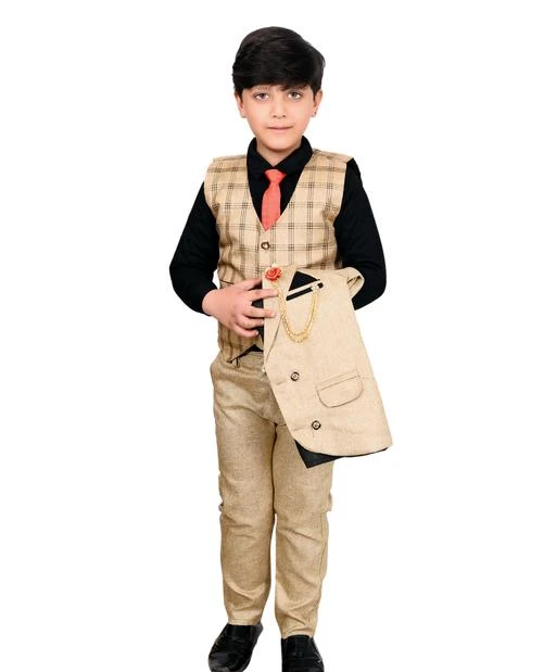 Checkout this latest Clothing Set
Product Name: *Boys   Clothing Sets Pack Of 1*
Top Fabric: Cotton Blend
Bottom Fabric: Cotton Blend
Sleeve Length: Long Sleeves
Top Pattern: Solid
Bottom Pattern: Solid
Net Quantity (N): Single
Add-Ons: Waistcoat
Sizes:
2-3 Years (Bottom Length Size: 21 in) 
4-5 Years (Bottom Length Size: 25 in) 
5-6 Years (Bottom Length Size: 26 in) 
6-7 Years (Bottom Length Size: 27 in) 
7-8 Years (Bottom Length Size: 29 in) 
8-9 Years (Bottom Length Size: 30 in) 
9-10 Years (Bottom Length Size: 31 in) 
10-11 Years (Bottom Length Size: 33 in) 
11-12 Years (Bottom Length Size: 33 in) 
12-13 Years, 13-14 Years
Country of Origin: India
Easy Returns Available In Case Of Any Issue


SKU: SPWw
Supplier Name: NVH-

Code: 946-10193386-6951

Catalog Name: Pretty Trendy Boys Top & Bottom Sets
CatalogID_1843702
M10-C32-SC1182