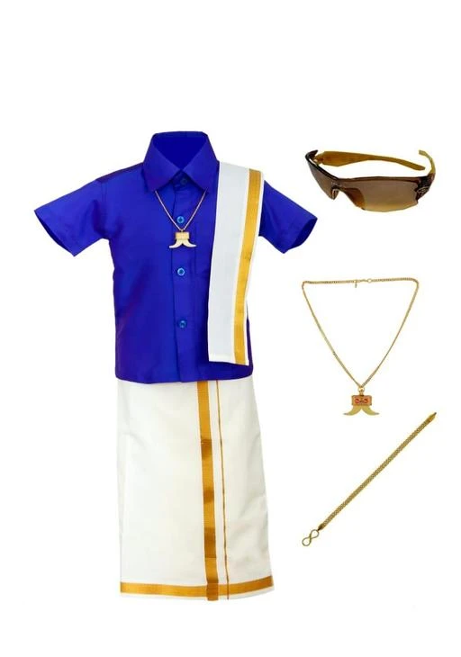 Checkout this latest Ethnic Pyjamas & Dhoti Pants
Product Name: *Kids & Boys Traditional Dhoti & Shirt set-with gift*
Fabric: Cotton
Pattern: Solid
A Perfect dress set, for kids , kids on the time of festival and  Traditional Gatherings it is ready to wear and gives The perfect, Look For your kid , good qulaty , kids for festival buy this item, ready wear dress set, and enjoy your time
Sizes: 
8-9 Years (Waist Size: 32 in, Length Size: 32 in) 
Country of Origin: India
Easy Returns Available In Case Of Any Issue


SKU: 2064989883
Supplier Name: Kids Stylish

Code: 293-101941752-995

Catalog Name: Trendy Boys Ethnic Pyjamas & Dhoti Pants
CatalogID_29363234
M10-C33-SC2168
