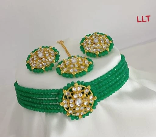 Checkout this latest Jewellery Set
Product Name: *Shimmering Chic Jewellery Sets*
Base Metal: Alloy
Plating: Gold Plated
Stone Type: Crystals
Sizing: Adjustable
Net Quantity (N): 1
Country of Origin: India
Easy Returns Available In Case Of Any Issue


SKU: crystal choker green
Supplier Name: YASRAJ FASHION JEWELLERY -

Code: 991-101950403-996

Catalog Name: Shimmering Chic Jewellery Sets
CatalogID_29366238
M05-C11-SC1093