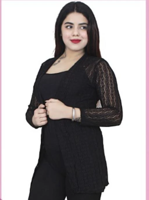 Checkout this latest Capes, Shrugs & Ponchos
Product Name: *Girls Trendy Latest Women Capes, Shrugs & Ponchos Name: Trendy Latest Women Capes, Shrugs & Ponchos Fit/ Shape: Shrug Pattern: Self-Design*
Fabric: Net
Net Quantity (N): 1
Sizes:
M (Bust Size: 36 in, Length Size: 25 in) 
L (Bust Size: 38 in, Length Size: 25 in) 
XL (Bust Size: 40 in, Length Size: 25 in) 
Girls Trendy Latest Women Capes, Shrugs & Ponchos Name: Trendy Latest Women Capes, Shrugs & Ponchos Fit/ Shape: Shrug Pattern: Self-Design
Country of Origin: India
Easy Returns Available In Case Of Any Issue


SKU: xbjX_hVd
Supplier Name: PG enterprises

Code: 103-102055525-995

Catalog Name: Trendy Glamorous Women Capes, Shrugs & Ponchos
CatalogID_29401418
M04-C07-SC1024