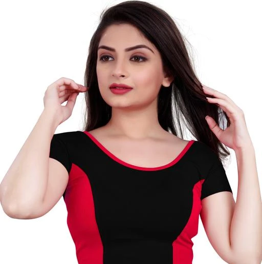 Checkout this latest Blouses
Product Name: *MOOLDHANI Women's party Fully Stitched Solid Pure Cotton daily wear Lycra Readymade Stretchable Blouse   (Black.Red ; MD-141)*
Fabric: Cotton
Fabric: Cotton
Sleeve Length: Short Sleeves
Pattern: Colorblocked
No Stitching, No Cutting, No visits to Tailors, No embarassing Measurements, Just Wear and Wow in an Instant. MOOLDHANI is well known manufacturer of Blouses; brand is famous for its wide range of ethnic wear collection for women. This Blouse comes with half sleeves and round neckline. This blouse has contrasting classy plain & solid pattern. It can fit a wide size range between 28 to 40 inch, blouses lengths are 15 inches. It is a pure cotton stretchable blouse. We have chain patterns, net patterns, backless, slim fit, regular fit, casual wear collection of readymade Blouses. This readymade blouse is paired with a Saree, Lehenga, Skirt, Dupatta or wear like Croptop for Girls and Women.

MOOLDHANI SIZE CHART:

L   SIZE FITS  28-30 BUST SIZE
XL SIZE FITS  32-34-36 BUST SIZE
XXL SIZE FITS 38-40 BUST SIZE
XXXL SIZE FITS 42-44-48 BUST SIZE
Sizes: 
32 (Bust Size: 32 in, Length Size: 15 in, Shoulder Size: 11 in) 
34 (Bust Size: 34 in, Length Size: 15 in, Shoulder Size: 11 in) 
36 (Bust Size: 36 in, Length Size: 15 in, Shoulder Size: 11 in) 
Country of Origin: India
Easy Returns Available In Case Of Any Issue


SKU: MD-141-BLACK.RED 
Supplier Name: MOOLDHANI

Code: 943-102939993-999

Catalog Name: Classy Women Blouses
CatalogID_29685885
M03-C06-SC1007