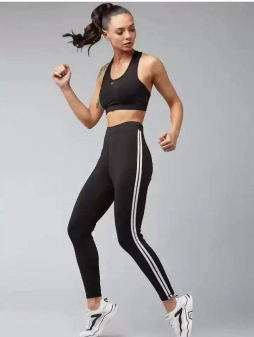 Eluxia Fit Gym wear Leggings Ankle Length Free Size Workout
