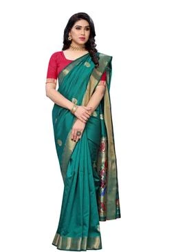  Vastra Paithani Silk Sarees / Aaha Silk Woven Design Saree