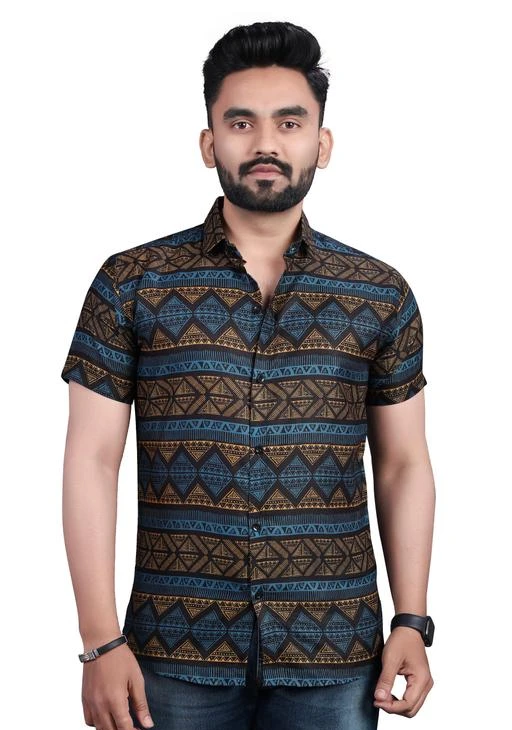Checkout this latest Shirts
Product Name: *Men's Premium Cotton Casual Classy Vouge Half Sleeve Shirt (Ready-Made)*
Fabric: Cotton
Sleeve Length: Short Sleeves
Pattern: Printed
Net Quantity (N): 1
Sizes:
S (Chest Size: 38 in, Length Size: 27.5 in) 
M (Chest Size: 40 in, Length Size: 28 in) 
L (Chest Size: 42 in, Length Size: 29 in) 
XL (Chest Size: 44 in, Length Size: 30 in) 
XXL (Chest Size: 46 in, Length Size: 31 in) 
About the Brand Classy Vouge - Finding Basic Menswear for daily use can be hard among todays Over priced Fast fashion world, where trends change daily. That’s why we started Classy Vouge, to create a one stop shop for premium essential clothing for everyday use at lowest prices and bring Basics back in trend.
Country of Origin: India
Easy Returns Available In Case Of Any Issue


SKU: M-1
Supplier Name: RV enterprisesh

Code: 224-103832047-999

Catalog Name: Urbane Retro Men Shirts
CatalogID_29953334
M06-C14-SC1206