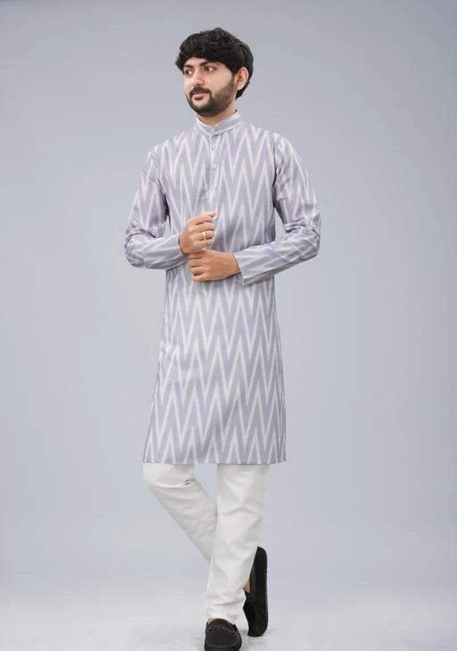 Checkout this latest Kurta Sets
Product Name: *Men's Fancy Modern Classic Fancy Stylish Cotton Kurta And Pyjama Set*
Top Fabric: Cotton
Bottom Fabric: Cotton Blend
Scarf Fabric: No Scarf
Sleeve Length: Long Sleeves
Bottom Type: Straight Pajama
Stitch Type: Stitched
Pattern: Printed
Sizes:
M (Chest Size: 41 in, Top Length Size: 41 in, Top Waist  Size: 40 in, Top Hip Size: 44 in, Bottom Waist Size: 28 in, Bottom Hip Size: 31 in, Bottom Length Size: 40 in) 
XL (Chest Size: 45 in, Top Length Size: 43 in, Top Waist  Size: 44 in, Top Hip Size: 47 in, Bottom Waist Size: 32 in, Bottom Hip Size: 35 in, Bottom Length Size: 42 in) 
XXL (Chest Size: 47 in, Top Length Size: 44 in, Top Waist  Size: 46 in, Top Hip Size: 49 in, Bottom Waist Size: 34 in, Bottom Hip Size: 37 in, Bottom Length Size: 43 in) 
Colorbenz Creation product made using our best expert designer with customised latest trendy pattern for our valuable customer which is the modern design for mens kurta as well as best selling products is our distinctive identity.Colour: Sky , Yellow, Mustard , Gray , Peach. Abstract printed Mandarin collar Long, regular sleeves Straight shape with regular style Knee length with straight hem Machine weave regular cotton Kurta. Our finely stitched, mens fashionable kurta designer kurta digital printed kurta classy look colorbenz mens kurta collection tunic is the perfect top for all occasions and tyohars. if you are looking for really fashionable kurta, trendy kurta, fancy kurta, yellow kurta for haldi rasam as well as ethnic kurta set then you must visit our store which name is colorbenz creation mens kurta house in meesho.
Country of Origin: India
Easy Returns Available In Case Of Any Issue


SKU: WW GRAY
Supplier Name: COLORBENZ CREATION

Code: 126-103866376-9921

Catalog Name: Fancy Men Kurta Sets
CatalogID_29963715
M06-C18-SC1201