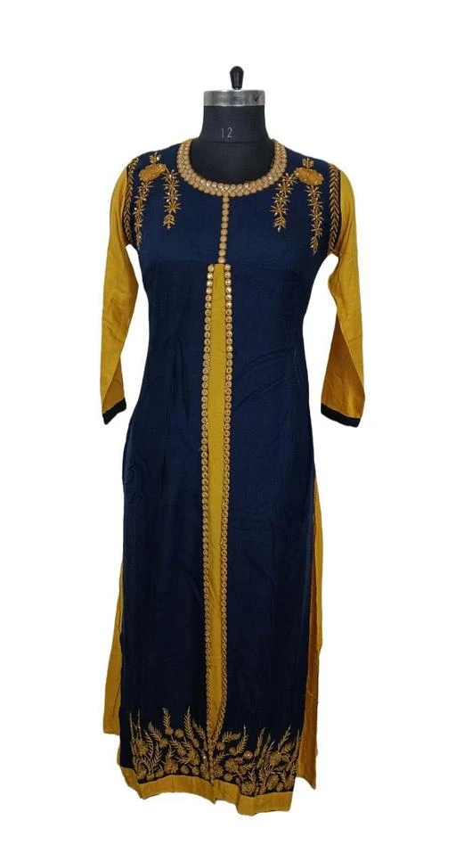 Checkout this latest Kurtis
Product Name: *Adrika Alluring Kurtis*
Fabric: Rayon
Combo of: Single
Sizes:
L (Bust Size: 40 in, Size Length: 51 in) 
Attached jacket style double pallu full length kurti, with embroidery and mirror work.
Country of Origin: India
Easy Returns Available In Case Of Any Issue


SKU: zLOYSM96
Supplier Name: TrendiOnline

Code: 028-104300703-0002

Catalog Name: Adrika Alluring Kurtis
CatalogID_30093500
M03-C03-SC1001
