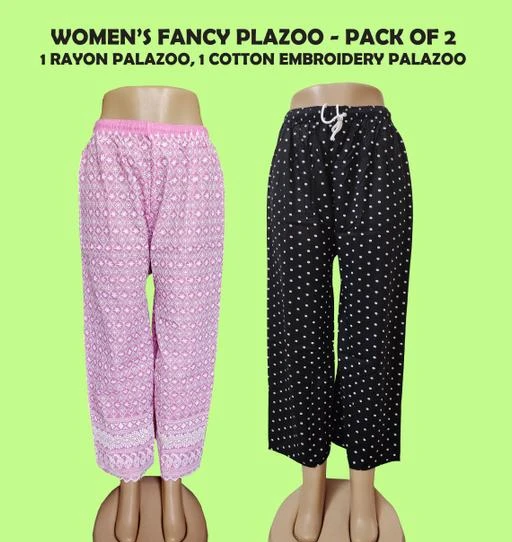 Buy Checkout this latest Palazzos Product Name: *adibaba Women's Rayon ...