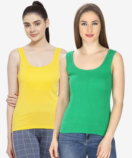 Friskers Yellow Cotton Camisole