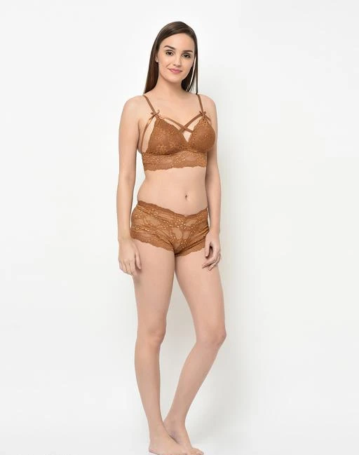 Buy online Laced Cage Bra And Panty Set from lingerie for Women by Da  Intimo for ₹689 at 47% off