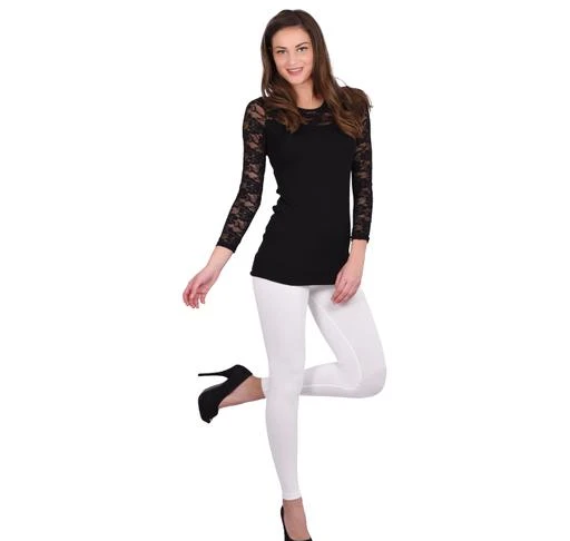 Checkout this latest Leggings
Product Name: *Robinbosky Premium Stretchable Cotton Lycra White Ankle Length Leggings For Women*
Fabric: Cotton Lycra
Pattern: Solid
Multipack: 1
Sizes: 
26 (Waist Size: 26 in, Length Size: 34 in) 
28 (Waist Size: 28 in, Length Size: 34 in) 
30 (Waist Size: 30 in, Length Size: 34 in) 
32 (Waist Size: 32 in, Length Size: 34 in) 
34 (Waist Size: 34 in, Length Size: 34 in) 
Easy Returns Available In Case Of Any Issue


Catalog Rating: ★4 (80)

Catalog Name: Fashionable Trendy Women Leggings
CatalogID_1921333
C79-SC1035
Code: 682-10517830-936
