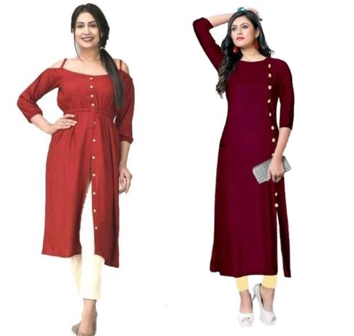 Checkout this latest Kurtis
Product Name: *Myra Petite Kurtis*
Fabric: Rayon
Sleeve Length: Three-Quarter Sleeves
Pattern: Solid
Combo of: Combo of 2
Sizes:
S, M, L, XL, XXL
Country of Origin: India
Easy Returns Available In Case Of Any Issue


SKU: Women Shoulder Cut & Side Button Maroon
Supplier Name: M/S A S Enterprise

Code: 524-105676069-999

Catalog Name: Myra Petite Kurtis
CatalogID_30521690
M03-C03-SC1001