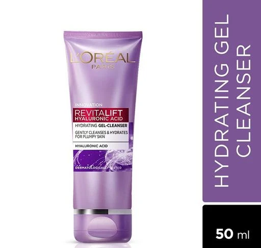 Checkout this latest Cleansers
Product Name: * L'Oreal Paris Revitalift Hyaluronic Acid Hydrating Gel Cleanser, 50 ml*
Product Name:  L'Oreal Paris Revitalift Hyaluronic Acid Hydrating Gel Cleanser, 50 ml
Brand Name: L'Oreal
Type: Foam
Net Quantity (N): 1
POWERFUL HYALURONIC ACID FACEWASH: Try our hydrating L’Oréal Paris Hyaluronic Acid Hydrating Gel Cleanser for a plumped, smooth and cleansed skin CREAMY & ULTRA-FINE FOAM : A fine foaming face wash that penetrates pores and thoroughly draws our impurities and make-up DERMATOLOGICALLY TESTED: This hydrating cleanser is safe for all skin types and does not dry out skin – is perfect for dry skin! USE TWICE DAILY: For best results, use this face wash twice a day followed by the 1.5% Hyaluronic Acid Serum and Plumping Hyaluronic Acid Cream; Salicylic Acid content percentage as ingredient of 0.2 % ww
Country of Origin: India
Easy Returns Available In Case Of Any Issue


SKU: 3xS094CP
Supplier Name: Divya Tradelink

Code: 651-105778185-742

Catalog Name:  Superior Cleansing Cleansers
CatalogID_30556738
M07-C20-SC1241