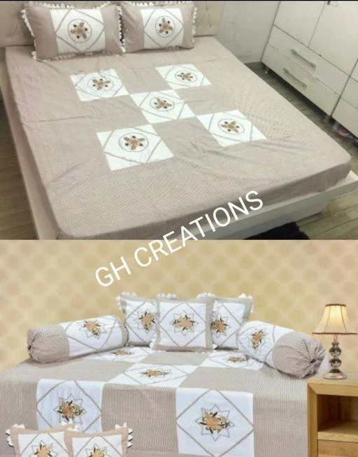 Checkout this latest Diwan Sets_0-500
Product Name: *Elegant Attractive kadai Diwan Sets & Double Bed Sheet Combo*
Bedsheet Fabric: Cotton
Bolster Cover Fabric: Cotton
Cushion Cover Fabric: Cotton
Pillow Covers Fabric: Cotton
No. of Bedsheets: 2
No. of Bolster Covers: 2
No. of Cushion Covers: 5
No. of Pillow Covers: 2
Thread Count: 140
Print or Pattern Type: 3d Printed
Multipack: 11
Description: It Has 1 Double Bedsheet 2 Pillow Cover 1 Diwan Single Bedsheet  5 Cushion Covers & 2 Bolster Covers
Sizes: 
Free Size (Bedsheet Length Size: 90 in Bedsheet Width Size: 90 in Pillow Cover Length Size: 26 in Pillow Cover Width Size: 26 in Bolster Cover Length Size: 31 in Bolster Cover Width Size: 16 in Cushion Cover Length Size: 16 in Cushion Cover Width Size: 16 in)
Country of Origin: India
Easy Returns Available In Case Of Any Issue


SKU: 20201016_111958
Supplier Name: PT Handloom

Code: 648-10624468-7722

Catalog Name: Elegant Stylish Diwan Sets
CatalogID_1947264
M08-C24-SC2361