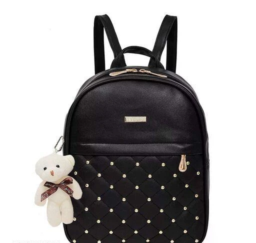 Checkout this latest Backpacks
Product Name: *STYLISH AND TREND WOMEN BACKPACK COLLECTION Trending Backpack for College Bag For Girls And Women Stylish Women Office Bag  School Bag For Kids Ladies Bag Cute Bag For Kids Travel Bag For Girls & Women*
Material: PU
No. of Compartments: 2
Pattern: Embellished
Net Quantity (N): 1
Sizes:
Free Size (Length Size: 13.5 in, Width Size: 10 in) 
 Stylish BACKPACK by KRITIKA make your appearance more elegant and stylish with this affordable BACKPACK from the house of KRITIKA fashion the styling and warm color reflects the latest season's trends. The attractive off-white makes it easy and simple to pair with any dress at any occasion. Feel free and comfortable to carry This bag at your work place/ college/ school or any other place. The bag is designed looking your comfort and style in mind. The material used is high quality pu. We design products to compliment your Personality. Care instruction wipe with soft moist cloth, do not expose to extreme heat.
Country of Origin: India
Easy Returns Available In Case Of Any Issue


SKU: BLACK TEDDY BINDI
Supplier Name: Kritika Bag Collection

Code: 272-107073658-994

Catalog Name: Classic Classy Women Backpacks
CatalogID_30963258
M09-C27-SC5081