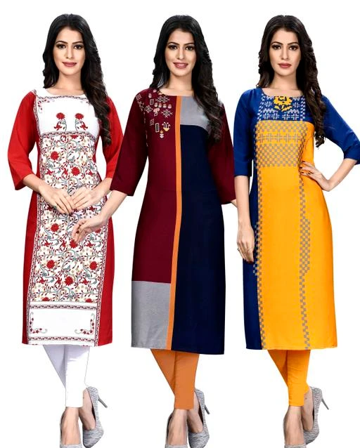 Checkout this latest Kurtis
Product Name: *Women's Printed White Crepe Kurti*
Fabric: Crepe
Sleeve Length: Three-Quarter Sleeves
Pattern: Printed
Combo of: Combo of 3
Sizes:
S (Bust Size: 36 in, Size Length: 45 in) 
M (Bust Size: 38 in, Size Length: 45 in) 
L (Bust Size: 40 in, Size Length: 45 in) 
XL (Bust Size: 42 in, Size Length: 45 in) 
XXL (Bust Size: 44 in, Size Length: 45 in) 
XXXL (Bust Size: 46 in, Size Length: 45 in) 
4XL (Bust Size: 48 in, Size Length: 45 in) 
Easy Returns Available In Case Of Any Issue


SKU: OS-MES-057-059-060
Supplier Name: OS INTERNATIONAL

Code: 725-10737768-6441

Catalog Name: One stop fashion,Aakarsha Sensational Kurtis
CatalogID_1974278
M03-C03-SC1001