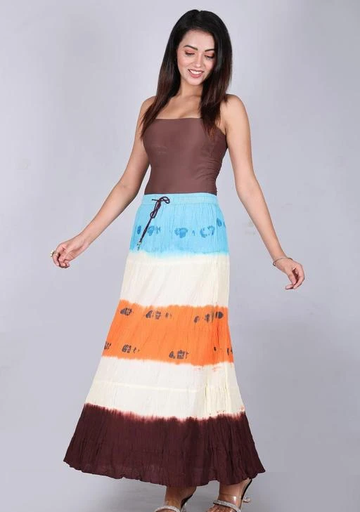 AKS Ethnic Skirts  Buy AKS Purple  Blue Tie And Dye Printed Flared Skirt  Online  Nykaa Fashion