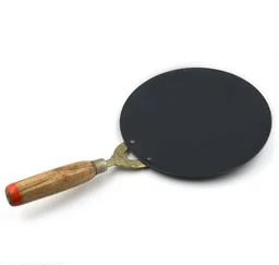 Concave Chapati Tawa/ Non-Stick Roti Tawa Griddle Induction Gas Compatible  Black