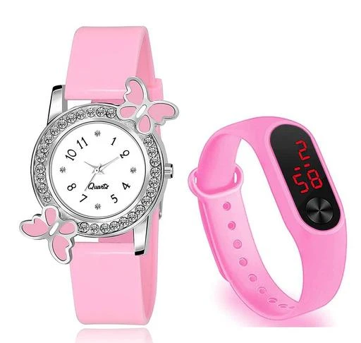 Checkout this latest Watches
Product Name: *BF PINK AND M2 FREE WATCH*
Strap material: Silicon
Display: Analogue
Net Quantity (N): 2
Dial Shape: Round and Rectangular Best Suitable For Girls Life Style: Party Wear, Occasion Wear, Festival Wear,Best Stylish Formal Watch, Ideal For: Birthday Gift, Festival Gift And Anniversary Gift
Sizes: 
Free Size
Country of Origin: India
Easy Returns Available In Case Of Any Issue


SKU: bf+m2 pink 
Supplier Name: HUBERT ENTERPRISE

Code: 971-108196303-552

Catalog Name: Classy Kids Unisex Watches
CatalogID_31312878
M10-C34-SC1197
