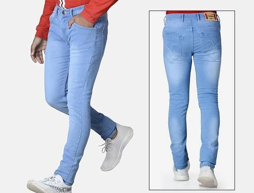 Checkout this latest Jeans
Product Name: *Stylish Fashionista Men Jeans*
Fabric: Denim
Pattern: Dyed/Washed
Multipack: 1
Sizes: 
30 (Waist Size: 15 in, Length Size: 41 in) 
34 (Waist Size: 17 in, Length Size: 41 in) 
36 (Waist Size: 18 in, Length Size: 41 in) 
Country of Origin: India
Easy Returns Available In Case Of Any Issue


Catalog Rating: ★3.6 (153)

Catalog Name: Stylish Trendy Men Jeans
CatalogID_2001921
C69-SC1211
Code: 075-10850692-5871