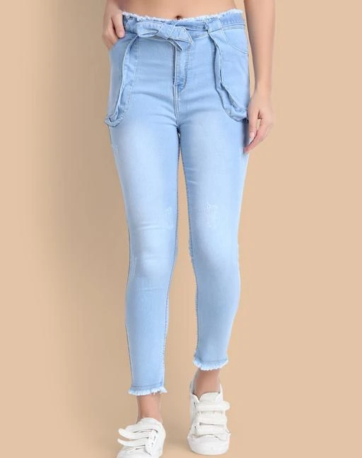 Women & Girls Denim Pant Jeans Stretchable and Stylish Denim Jeans