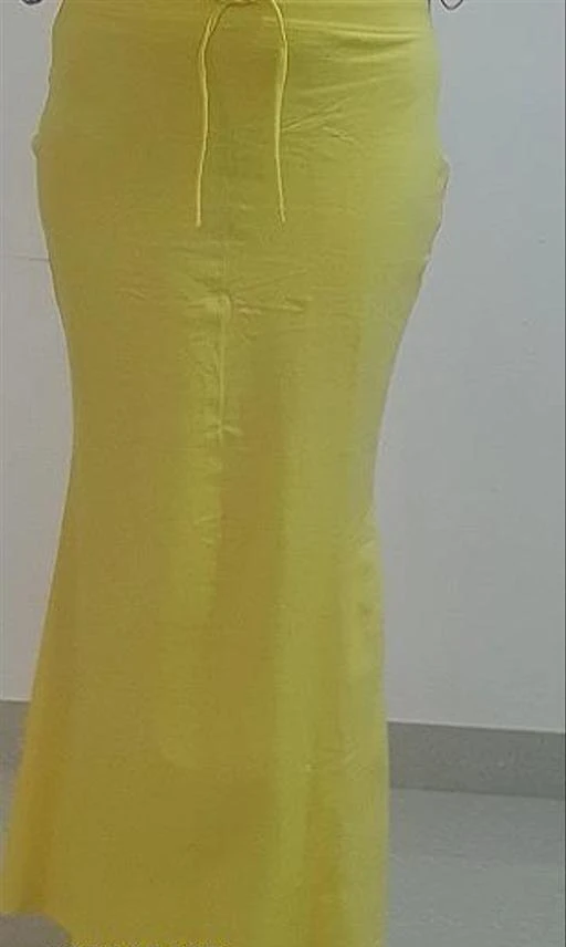 Lycra Lemon Yellow Drawstring and Elastic Saree Shapewear Pack