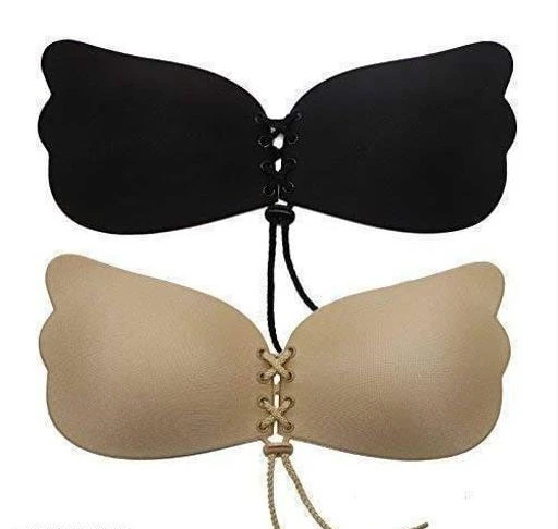  Mordern Trending Body Fit Silicone Wired Invisible Pushup Sticky  Bra