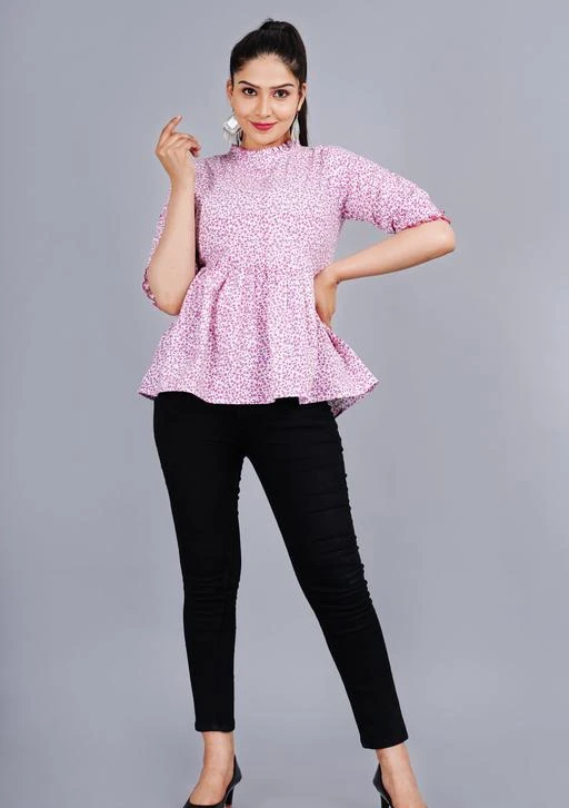 Checkout this latest Tops & Tunics
Product Name: *LUXER FLORAL TOP *
Fabric: Cotton Blend
Sleeve Length: Short Sleeves
Pattern: Printed
Sizes:
S (Bust Size: 36 in, Length Size: 26 in) 
M (Bust Size: 38 in, Length Size: 27 in) 
L (Bust Size: 40 in, Length Size: 27 in) 
XL (Bust Size: 42 in, Length Size: 27 in) 
XXL (Bust Size: 44 in, Length Size: 27 in) 
100% COTTON ON MULTY FLORAL PRINT  WAISTLINE MAKE FITTED BY ELASTICITY , ALDO SLEEVE BOTTOM
Country of Origin: India
Easy Returns Available In Case Of Any Issue


SKU: MULTY PRINT TOP-610
Supplier Name: VAIKUND

Code: 543-109376503-995

Catalog Name: Comfy Fabulous Women Tops & Tunics
CatalogID_31677848
M04-C07-SC1020
