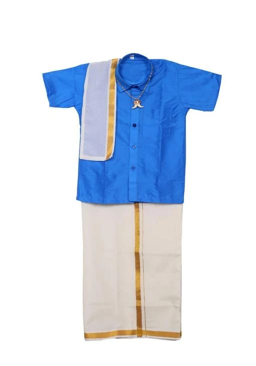 Checkout this latest Ethnic Pyjamas & Dhoti Pants
Product Name: *Traditional boys dhoti and shirt with chain*
Fabric: Silk
Pattern: Solid
Sizes: 
0-1 Years, 1-2 Years, 2-3 Years, 3-4 Years, 4-5 Years, 5-6 Years, 6-7 Years, 7-8 Years, 8-9 Years, 9-10 Years, 10-11 Years, 11-12 Years, 12-13 Years, 13-14 Years, 14-15 Years, 15-16 Years
Country of Origin: India
Easy Returns Available In Case Of Any Issue


SKU: 296498397
Supplier Name: DJ COLLECTIONS

Code: 744-109466755-999

Catalog Name: Trendy Boys Ethnic Pyjamas & Dhoti Pants
CatalogID_31704024
M10-C33-SC2168