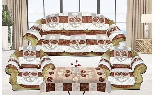 Checkout this latest Sofa Cover
Product Name: *Mebels Joy sofa cover set 5 seater cotton material set of 16 pieces with 4 seater centre table cover (40 x 60 inches) combo deal brown colour (3+1+1)*
Fabric: Cotton Blend
No. of Sofa Back Covers: 8
No. of Sofa Seat Covers: 8
Print or Pattern Type: Floral
Set: Sofa Set
Shape: 3+1+1
Type: Tie Back
Product Breadth: 29 Inch
Product Height: 0 Inch
Product Length: 69 Inch
Net Quantity (N): 1
The Pack contains 16 pieces of sofa cover With 4 seater centre table cover (40*60 inches) for 5 seater sofa on cotton material.
Country of Origin: India
Easy Returns Available In Case Of Any Issue


SKU: 1750733252_4
Supplier Name: Mebels Joy

Code: 875-109477476-059

Catalog Name: Luxurious Craft Sofa Cover
CatalogID_31707911
M08-C24-SC3102