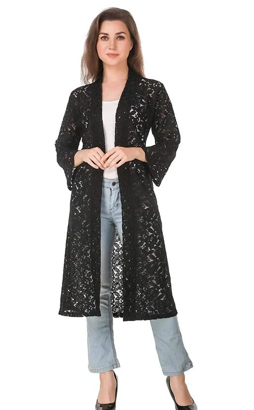 Black net long clearance shrug