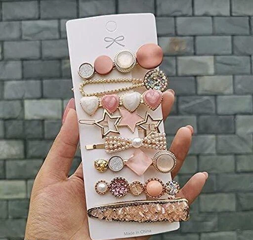 Fancify  One Stop for Fashion Korean Hair Accessories for Women Stylish   Hair Pin for Women  Hair Clip  Hair Jewellery for Women Korean Black Clip  Pack of 5  Amazonin Jewellery