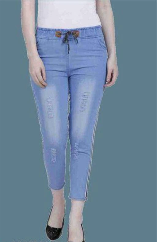 Checkout this latest Jeggings
Product Name: *women jogger ankle length joggers for women,joggers for women under 300,combo joggers for women,(24,26,28,30,32,34,36)combo joggers for women under 300,lose joggers for women, gym joggers for women, women slim fit joggers,women jeans*
Fabric: Denim
Pattern: Embellished
Net Quantity (N): 1
Sizes: 
26 (Waist Size: 26 in, Length Size: 36 in) 
28 (Waist Size: 28 in, Length Size: 36 in) 
30 (Waist Size: 30 in, Length Size: 36 in) 
32 (Waist Size: 32 in, Length Size: 36 in) 
34 (Waist Size: 34 in, Length Size: 36 in) 
Country of Origin: India
Easy Returns Available In Case Of Any Issue


SKU: BJhvrXyg
Supplier Name: FIT FLARE FASHION

Code: 092-110751073-994

Catalog Name: Stylish Latest Women Jeggings
CatalogID_32097900
M04-C08-SC1033