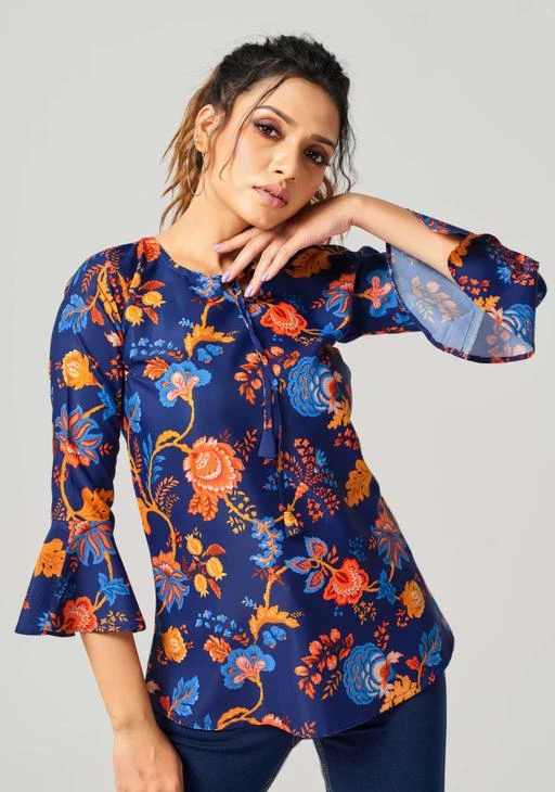 Checkout this latest Tops & Tunics
Product Name: *Women's Lycra Fashionable Tops*
Fabric: Polycotton
Sleeve Length: Three-Quarter Sleeves
Pattern: Printed
Net Quantity (N): 1
Sizes:
S (Bust Size: 36 in, Length Size: 20 in) 
M (Bust Size: 38 in, Length Size: 20 in) 
L (Bust Size: 40 in, Length Size: 20 in) 
XL (Bust Size: 42 in, Length Size: 20 in) 
XXL (Bust Size: 44 in, Length Size: 20 in) 
Top For Woman
Country of Origin: India
Easy Returns Available In Case Of Any Issue


SKU: SS - BLUE
Supplier Name: SURTI SAREE

Code: 073-110845497-998

Catalog Name: Stylish Modern Women Tops & Tunics
CatalogID_32130439
M04-C07-SC1020