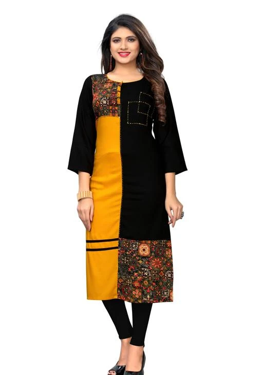 Checkout this latest Kurtis
Product Name: *Vbuyz Women's Printed Rayon Kurti*
Fabric: Rayon
Sleeves:  Sleeves Are Included
Size: S - 36 in  M - 38 in  L - 40 in  XL - 42 in  XXL - 44 in  XXXL - 46 in
Length::Length: Up TO 38 In
Type: Stitched
Description:  It Has 1 Piece Of Women's Kurti
Work:   Printed
Country of Origin: India
Easy Returns Available In Case Of Any Issue


Catalog Rating: ★4.4 (84)

Catalog Name: Vbuyz Women Rayon Straight Printed Mustard Kurti
CatalogID_137084
C74-SC1001
Code: 594-1112223-5031