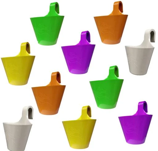 Checkout this latest Hanging Planters
Product Name: *TechHark Plastic Hanging Planter For Flower Pots, Multicolour, LxB - 29 x 22 cm, 10 Pieces*
Material: Plastic
Shape: Oval
Type: Hanging
Product Breadth: 22 Cm
Product Height: 29.5 Cm
Product Length: 12 Cm
Net Quantity (N): Pack Of 10
Package Contents: Hanging Planters (Set of 10) (Multicolor- Assorted); High Quality Plastic Material Planter, Dimension(LxB): 29 x 22 cm each They have holes below, so that you can directly put soil and plants. Best For Garden Gift,Perfect For Small Plants. These comes with non-detachable Sturdy handle hook on the side of each planter to allow the person to hang them on railings and walls. These Planters are available in Vibrant Colors hence when Planted with Colorful Real Plants, they enhance the Grace of Your Balcony, Deck Area and Sitting Area. Finish Type: Polished
Country of Origin: India
Easy Returns Available In Case Of Any Issue


SKU: Hanging Pot 10
Supplier Name: TECHHARK@

Code: 944-111464330-996

Catalog Name: Graceful Hanging Planters
CatalogID_32332338
M08-C26-SC2450