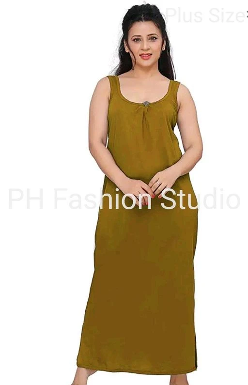  Phfs Plus Size Long Camisole Gown Slip Nighty 3xl 4xl